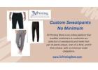 Custom Sweatpants with No Minimum Order – Perfect for Every Occasion