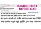 Bamini tamil font