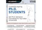 PhD admissions in india