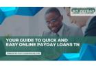 Online Payday Loans TN What You Should Know