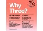 Get Seamless Coverage Across UK With Three Data Plan