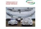 VW Beetle European style (1955-1972) bumpers by stainless steel new