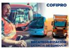 Recategorización de licencia de conducir