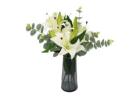 Faux Flowers in Glass Vases for Timeless Beauty