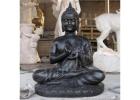 Meditating Marble Buddha Statue for Garden and Home Decor