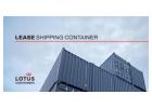 Rent shipping containers | LOTUS Containers