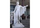 Famous Greek God Marble Apollo Statue for Outdoor Garden and Home Decor