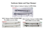 Sunbeam Alpine S1 S2 S3 S4 S5 and Sunbeam Tiger