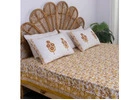Experience Luxurious Comfort with Premium Hand Block Floral Print Soft Cotton Jaipuri Bedsheets